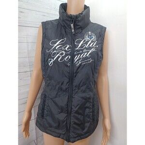 Soccx Club Tournament Women Vest Royal Tennis Zip On Hood Embroidery 38 / M